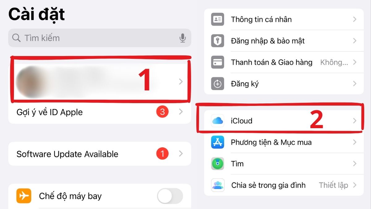 Cách gửi ảnh từ iPhone sang Android bằng iCloud - Bước 1