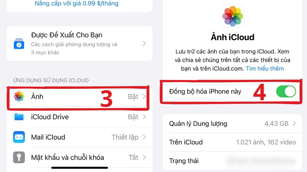 Cách gửi ảnh từ iPhone sang Android bằng iCloud - Bước 2